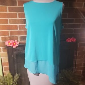 Worthington asymmetrical sleeveless top